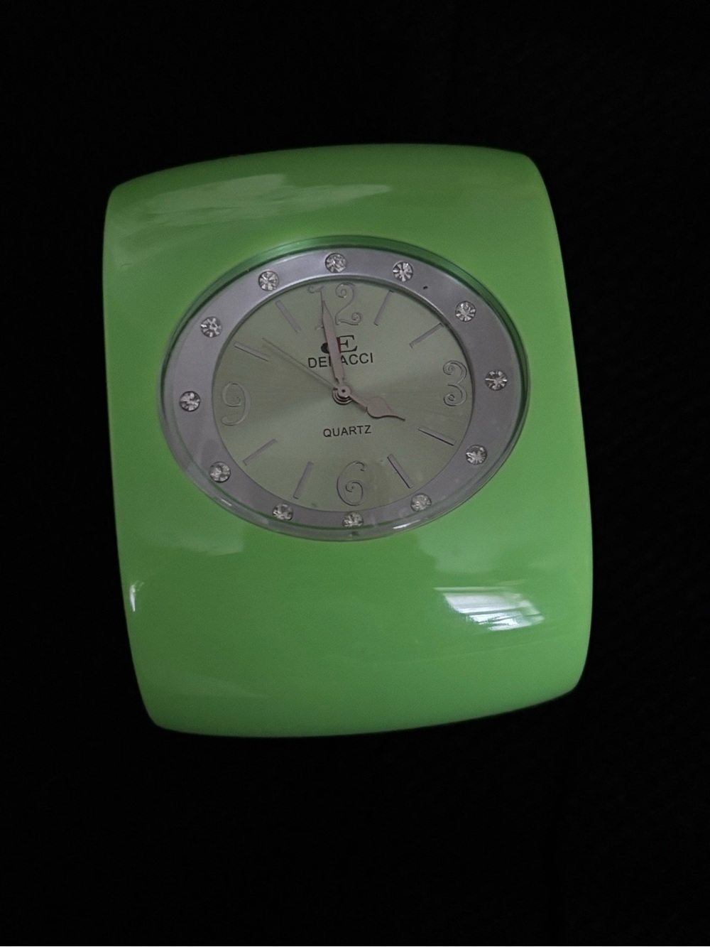 Deadstock Vintage Women's Neon Green Bangle Watch